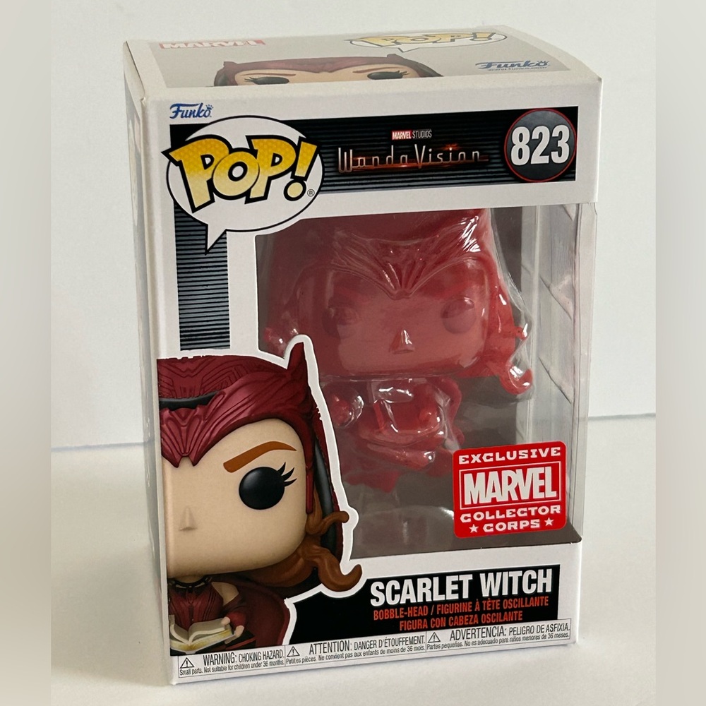 Funko Scarlet Witch #823 Red Glitter Marvel Collector Corps Exclusive - Picture 8 of 15